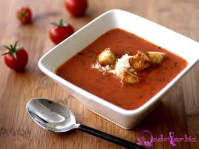 Kəklikotulu pomidor şorbası resepti