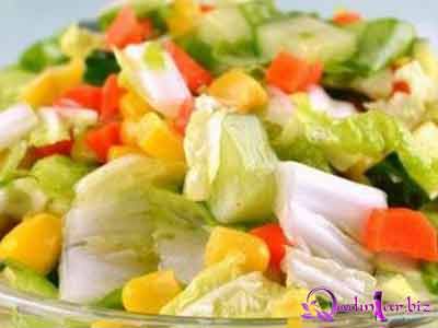 Rəngli salat resepti