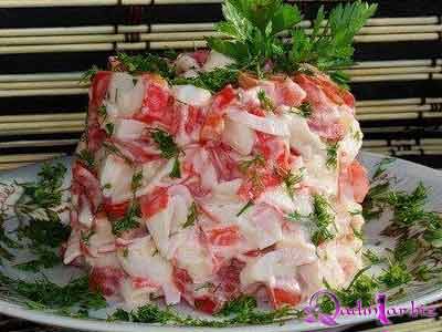 Qırmızı dəniz salatı resepti