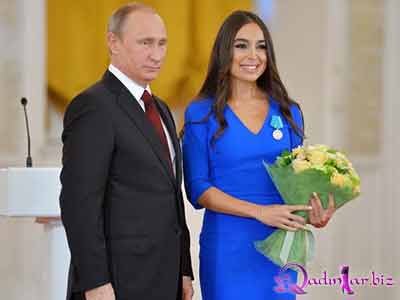 Putin Leyla Əliyevaya medal təqdim etdi