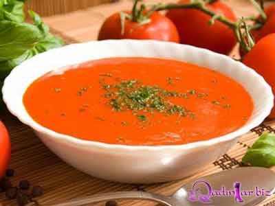 Pomidor şorbasının ən orjinal resepti