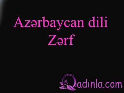 Azərbaycan dili - Zərf