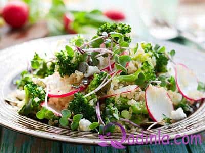 Gül kələmi və brokollidən salat resepti
