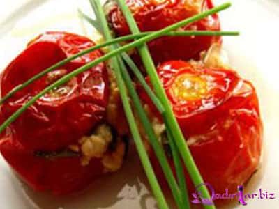 Zeytun yağlı pomidor dolma resepti