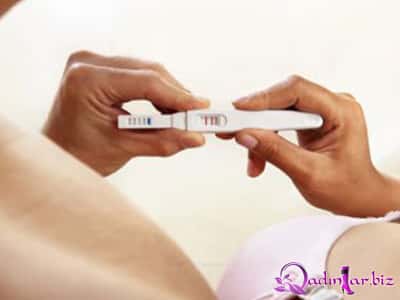 Kişinin hamiləlik testi müsbət çıxarsa?