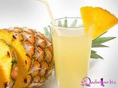 Hər səhər içilən 1 stəkan ananas suyunun 8 faydası