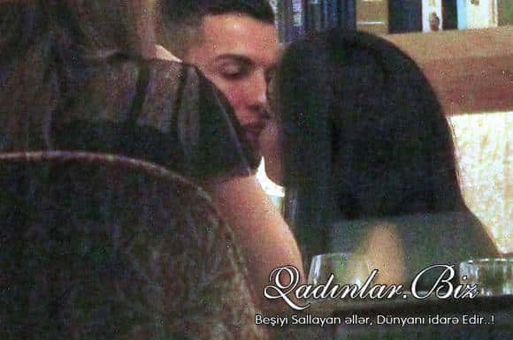 Ronaldo restoranda sevgilisi ilə öpüşdü - FOTOLAR