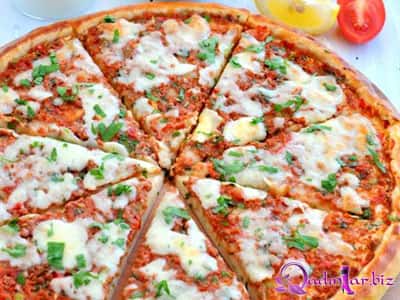 Qiyməli pizza - foto resept